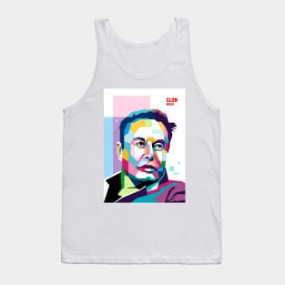 elon musk pop art Tank Top